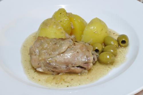 Kuře na víně  – Snadné recept z Španělsko kuchyně, hotový za 30 - 45 minut